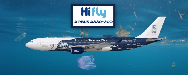 Hifly A330-200 «Turn the tide on plastic» livery CS-TQW