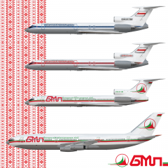 Belarusian International Lines TU-154Ms and IL-86