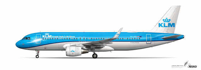 Airbus A320-214 KLM Royal Dutch Airlines - PH-ATA