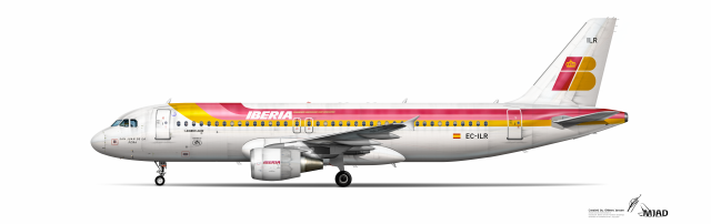 Airbus A320 214CFM Iberia EC ILR (Old Livery)