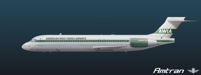 American West Indies (717) Early Livery