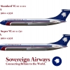 Sovereign Airways Vickers VC10 Poster