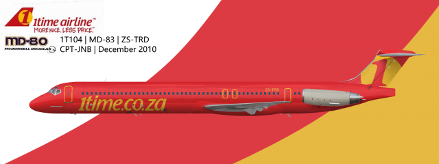 1Time Airline MD-82 | ZS-TRD