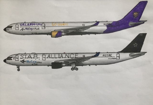 McCoy A330-300s in 2 special liveries McCoy A330-300s in 2 special liveries