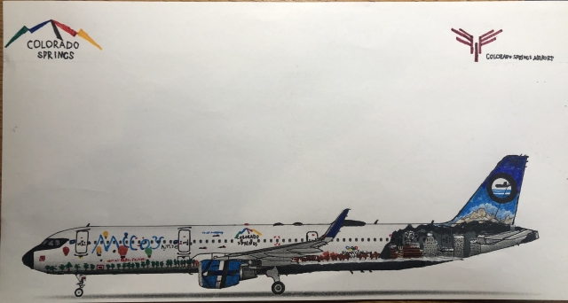McCoy Airlines Airbus A321neo Colorado Springs livery