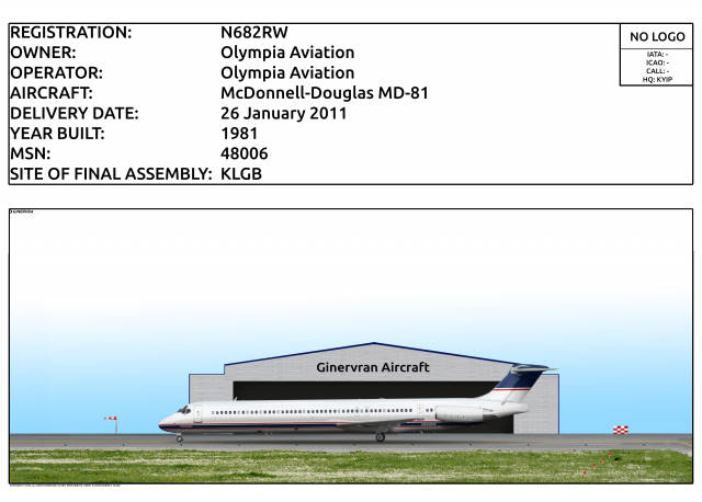 N682RW - Olympia Aviation McDonnell-Douglas MD-81