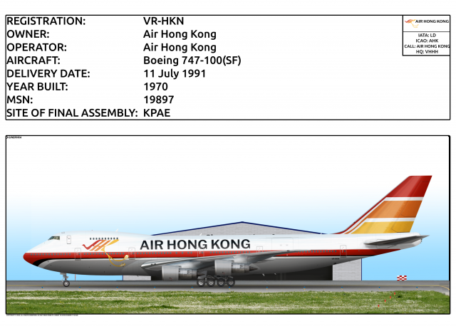 VR-HKN - Air Hong Kong Boeing 747-100(SF)