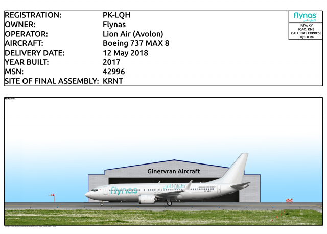 PK-LQH - Flynas (Lion Air) Boeing 737 MAX 8