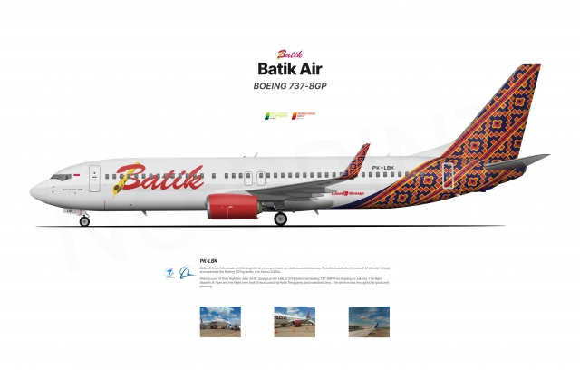 BATIK AIR PK LBK 737 800