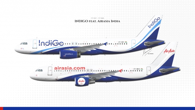 INDIGO AIRASIA INDIA A320 VT BKK INY