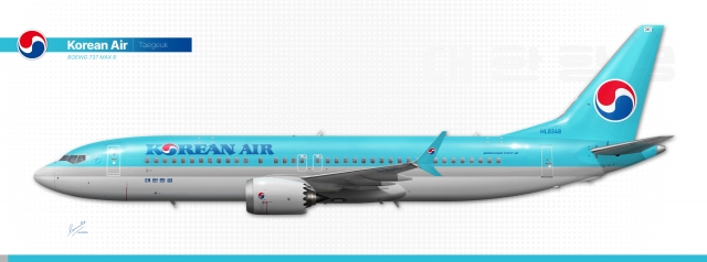 KOREAN 737 MAX 8 HL8348 - Aero'd - Gallery - Airline Empires