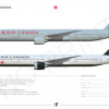 [A4] AIR CANADA 777 300ER POSTER SPECIMENT By Arya Yudhistira