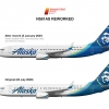 ALASKA AIRLINES N581AS 737 800 reworked