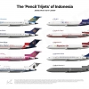 The ‘Pencil Trijets’ Of Indonesia 727 200 SPECIMENT