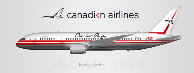Canadian Airlines 787-8 Retro Livery (Canadian Pacific Airlines)