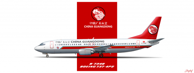 1. China Guangdong B737-400