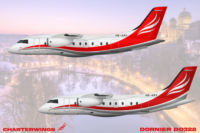 Charterwings Dornier Do328 poster