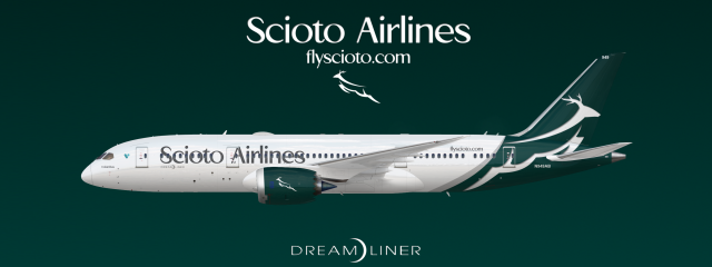 Scioto Airlines | Boeing 787-8 | N949AB | "Columbus"