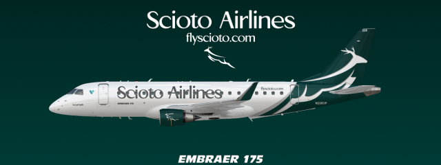 Scioto Airlines | Embraer E175 | N226OP | "Tecumseh"