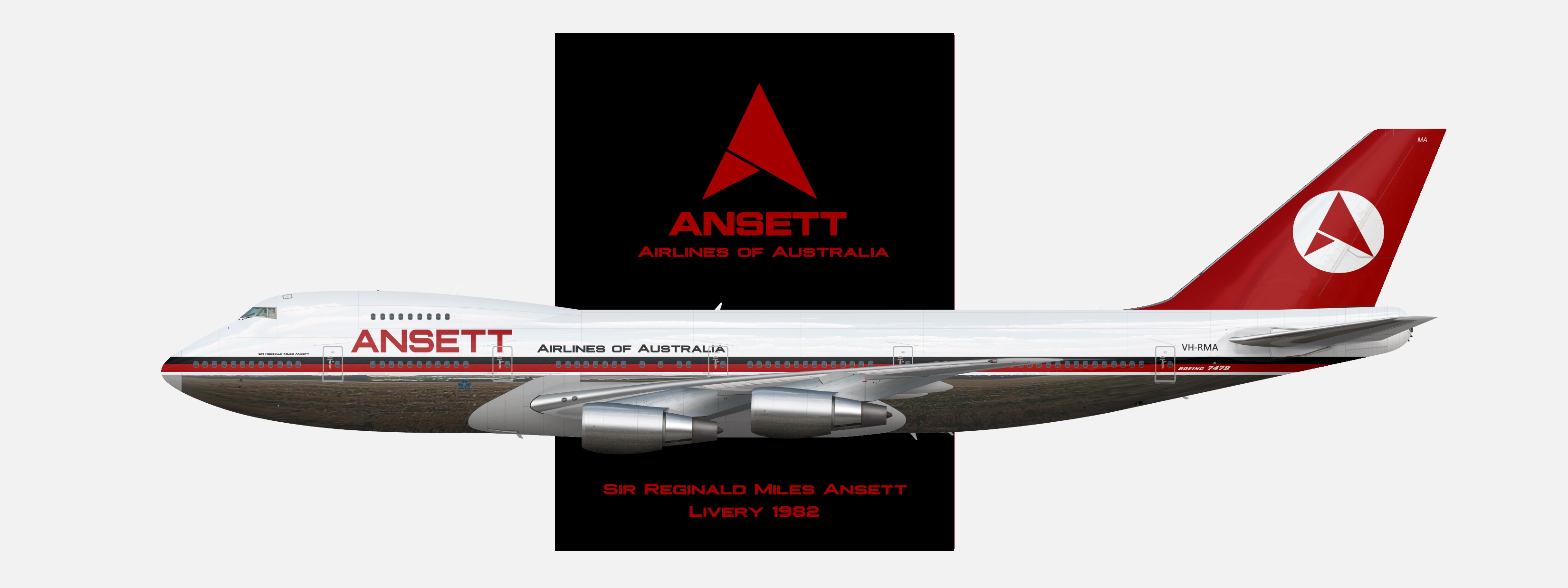 Slideshow - Ansett Airlines of Australia - Gallery - Airline Empires, image size:3300x1238