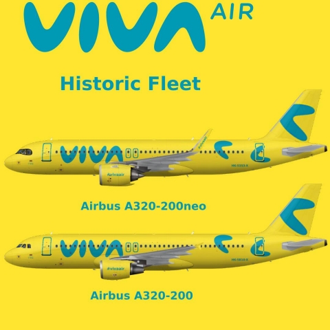 VIVA Air Columbia Historic Fleet