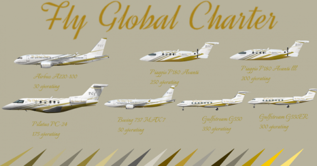 FlyGlobal Charter Fleet List