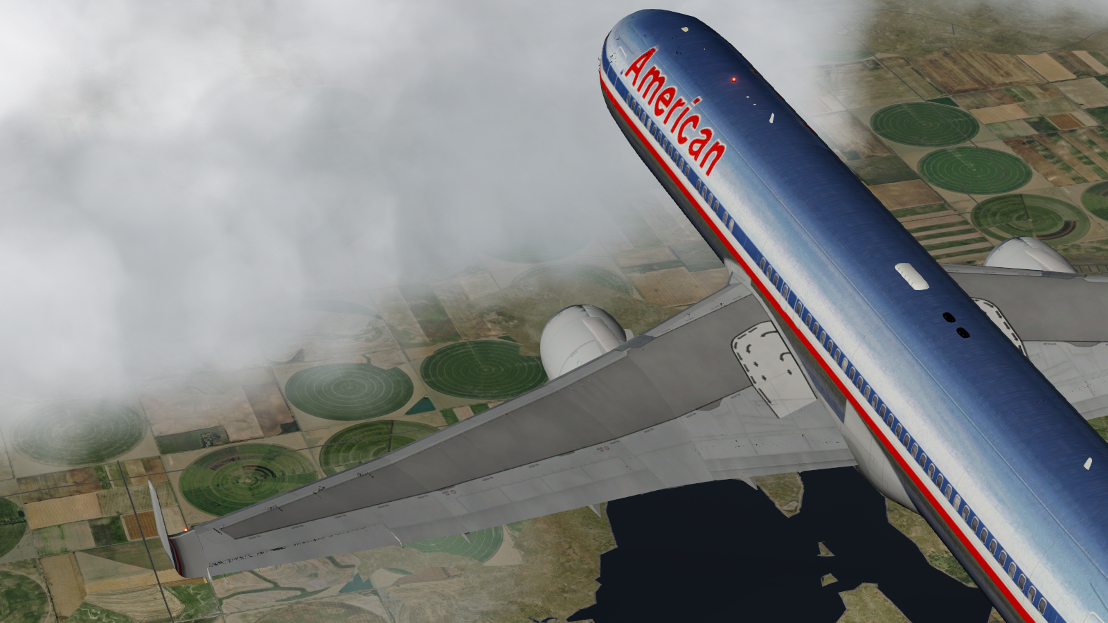 AA 767-300ER over USA