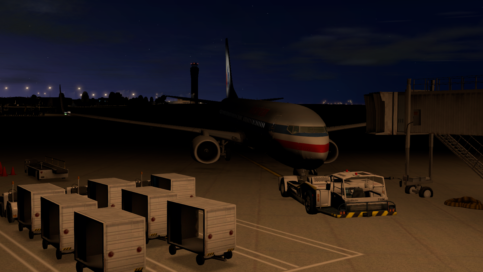 737 AA at gate