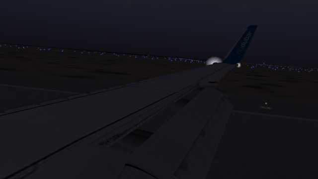 Fly Dubai 737-800 landing