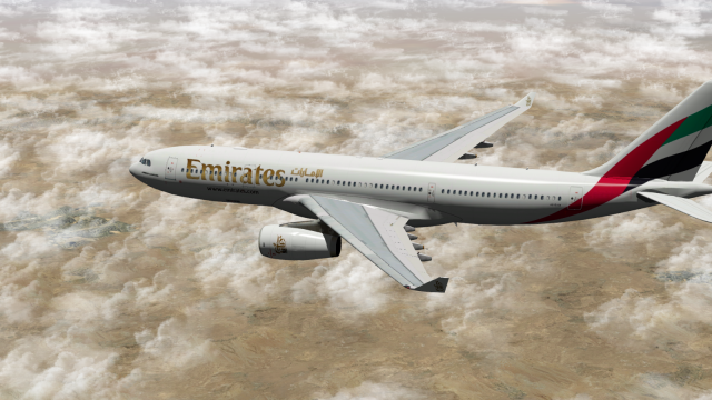 Emirates A330-200 inflight  2