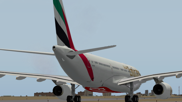 Emirates A330-200 Taxing