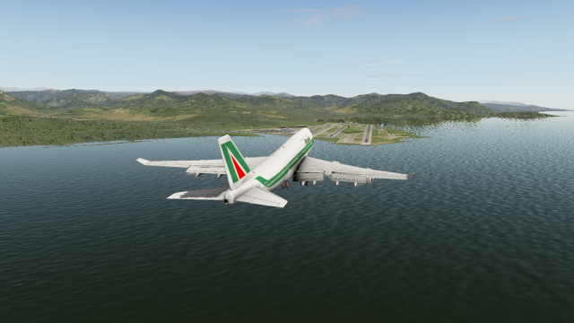 747 400 landing