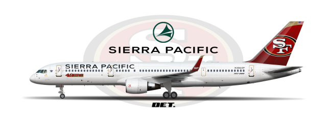 4-6 | Sierra Pacific | Boeing 757-200 | 2015-Present "49er-Liner"