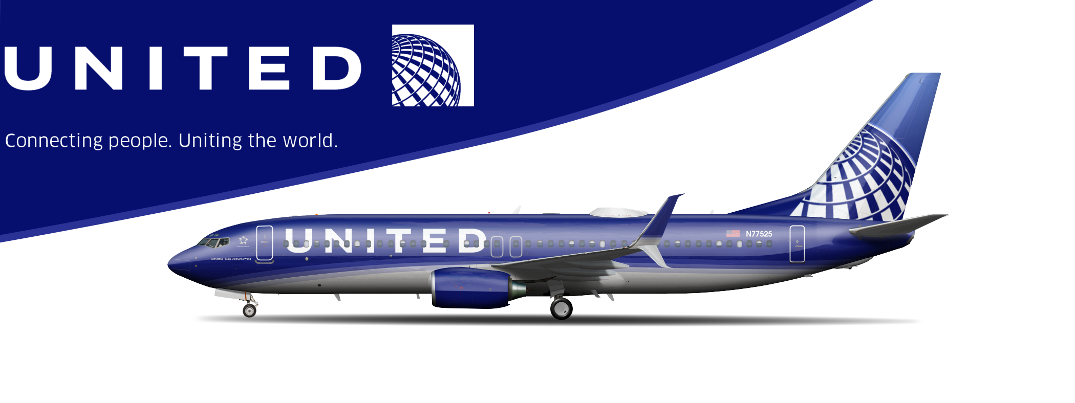 United New Livery Concept Boeing 737800 Random Livery Theories