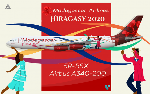 Madagascar A340 200 Hiragasy official