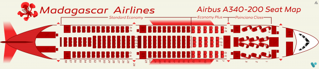 madagascar a340 seat Map madagascar a340 seat Map