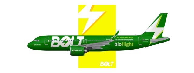 Bolt bioflight livery | A320neo