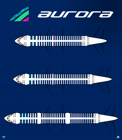 Aurora A320ceo Seat Maps