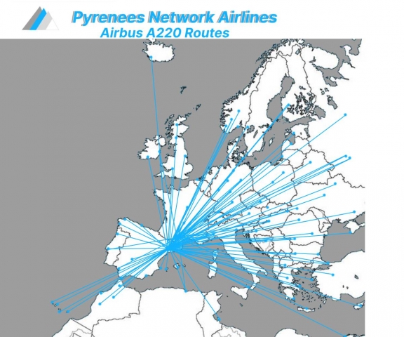 Airbus A220 Routes