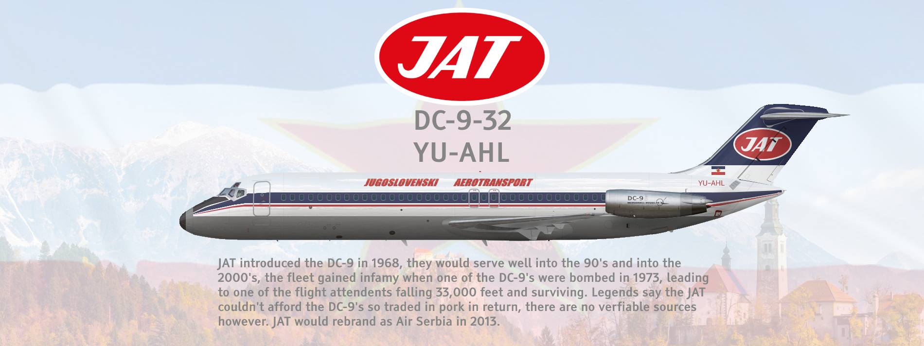 JAT DOUGLAS DC-9 32 - My Liveries - Gallery - Airline Empires