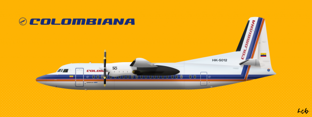 1980s | Colombiana | Fokker 50