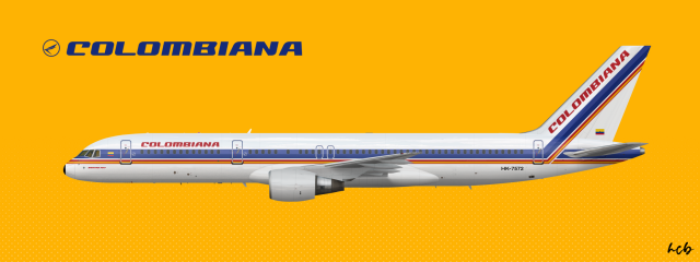 1980s | Colombiana | Boeing 757-200