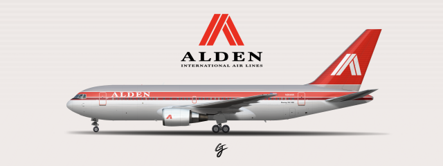 7. Alden Boeing 767-200 (1989 - 2002 livery)
