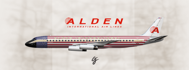 5.2. Alden International Air Lines Douglas DC-8-62 "Spirit of America" Bicentennial Special Livery
