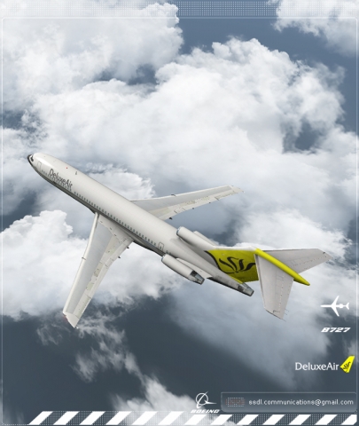 DeluxeAir Boeing 727 RetroJet Livery concept