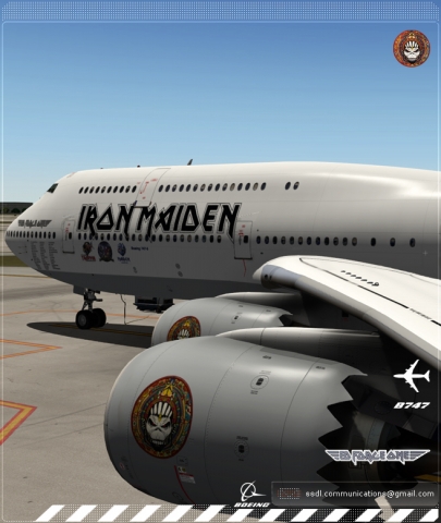 Iron Maiden Ed Force One Boeing 747-8