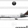 Tupolev Tu-154 Opeth Livery concept