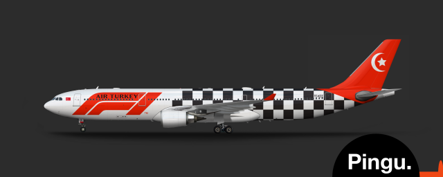 Air Turkey Formula 1 Sponsorship Livery Airbus A330-300