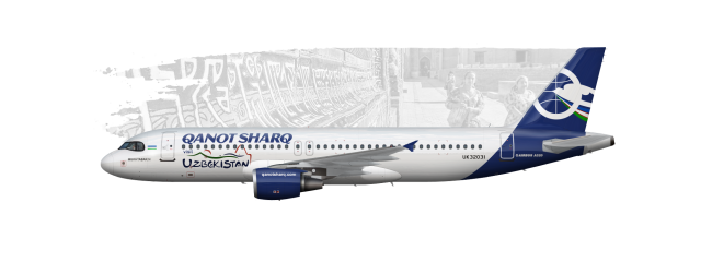 Qanot Sharq A320-200