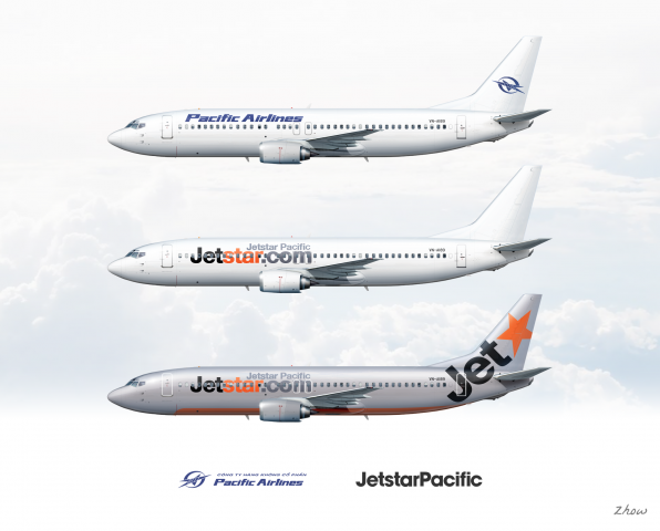 Pacific Airlines (Jetstar Pacific) B737-400 Poster